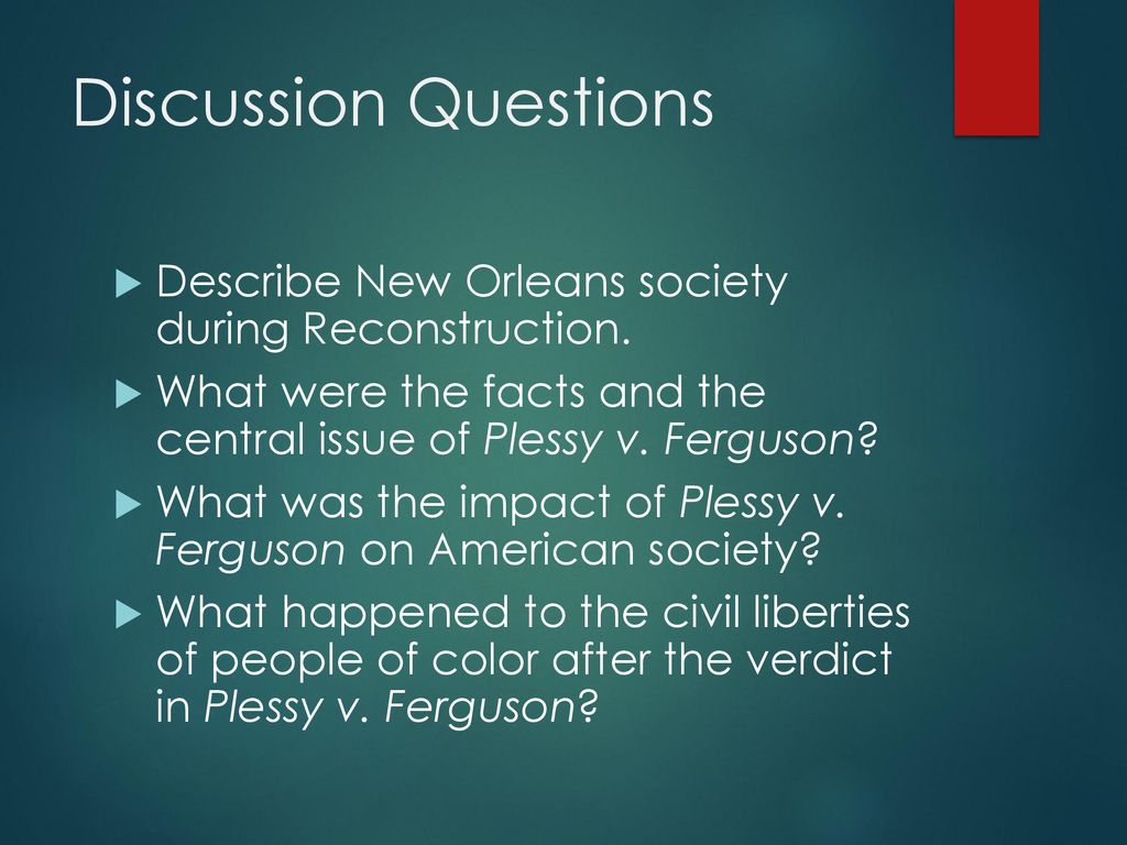 Plessy v 2025 ferguson facts
